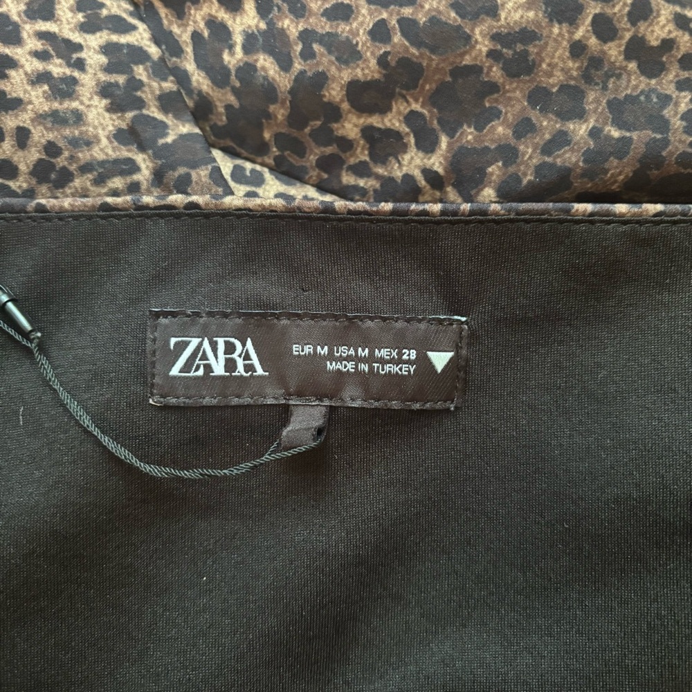 BNWOT Zara Cheetah Bustier Cropped Tank Top - Picture 6 of 6